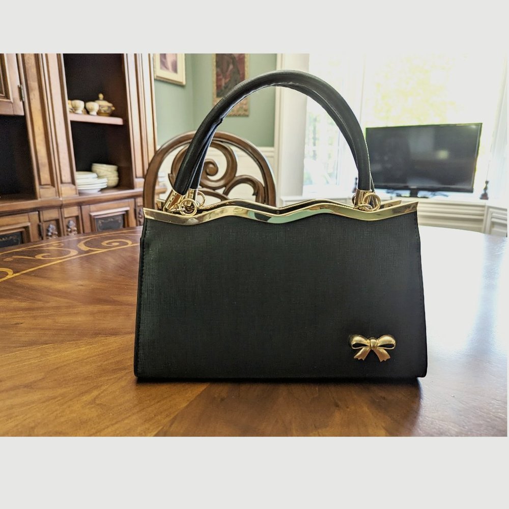 Jackie Style Black Purse/Bag - Picture 1 of 4